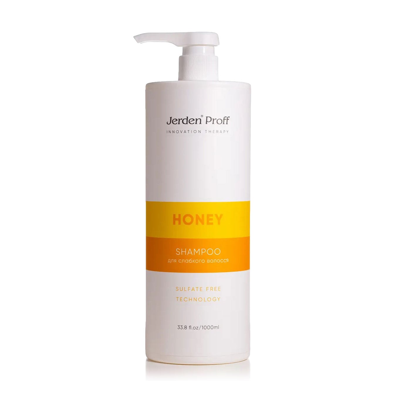 Безсульфатний медовий шампунь для волосся Jerden Proff Honey Sulfat Free Shampoo з маточним молочком, 1 л